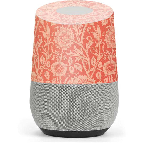 William Morris Pink & Rose Google Home Skin
